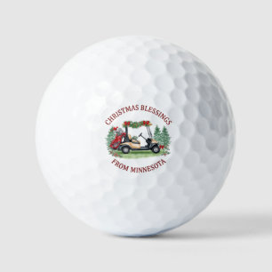 Golf-Weihnachtsthema für Minnesota  Golfball