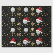 Golf Weihnachtsthema Geschenkpapier (Flach)