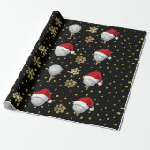 Golf Weihnachtsthema Geschenkpapier (Ungerollt)