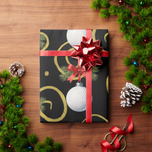 Golf Weihnachtsthema  Geschenkpapier