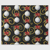 Golf Weihnachtsthema  Geschenkpapier (Flach)