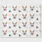 Golf-Weihnachtsthema  Geschenkpapier (Flach)