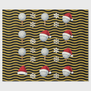 Golf-Weihnachtsthema  Geschenkpapier