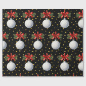 Golf Weihnachtsthema Geschenkpapier (Flach)