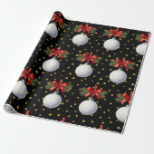 Golf Weihnachtsthema Geschenkpapier (Ungerollt)
