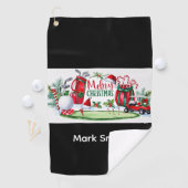 Golf-Weihnachtsthema Golfhandtuch (Insitu)