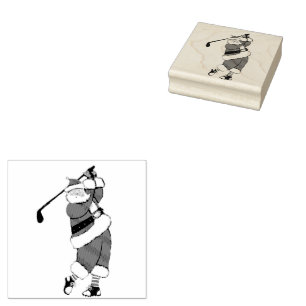 Golf Weihnachtsurlaub Gummistempel