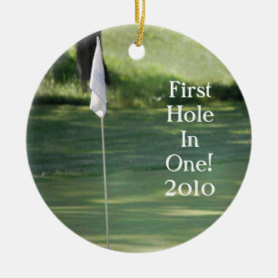 Golf-Weihnachtsverzierung Keramikornament
