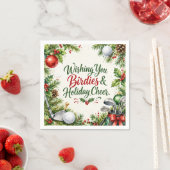 Golf-Weihnachtswünsche-Typografie-Wasserfarben-Des Serviette (Beispiel)