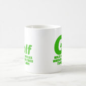Golf, welche Männer tun Kaffeetasse (Mittel)