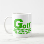 Golf, welche Männer tun Kaffeetasse (Links)