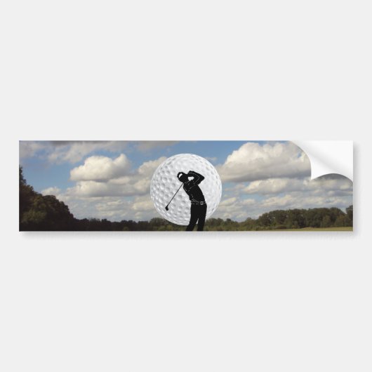Golf-Welt Autoaufkleber (Vorne)