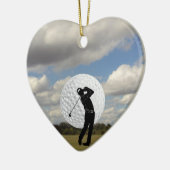 Golf-Welt Keramik Ornament (Links)