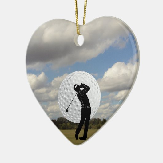 Golf-Welt Keramik Ornament (Links)