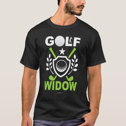 Golf Widow Funn T-Shirt (Vorderseite)