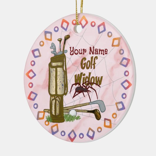 Golf-Widow-Golf Keramik Ornament (Links)