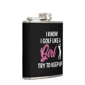 Golf wie ein Mädchen Flachmann (Rechts)