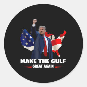 Golf wieder groß machen Trump Golf von Mexiko Runder Aufkleber