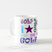 Golf-Wiederholen Kaffeetasse (Vorderseite Links)
