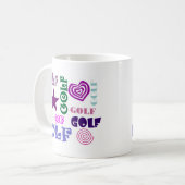 Golf-Wiederholen Kaffeetasse (Vorderseite Links)