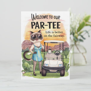 Golf Willkommen im Golferhaus FÜR Arizona-Cocktai Einladung