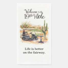 Golf Willkommen im Golferhaus  FÜR Arizona-Cocktai Serviette