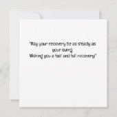 Golf wird bald gesund mit Golftasche, die grün wir (Rückseite)