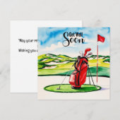 Golf wird bald gesund mit Golftasche, die grün wir (Vorne/Hinten)