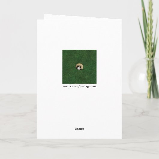 Golf wird bald gut karte (Rückseite)