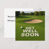 Golf wird bald gut Text in der Nähe Bunker für Gol (Vorne/Hinten)