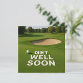 Golf wird bald gut Text in der Nähe Bunker für Gol (Stehend Vorderseite)