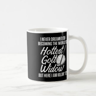 Golf Witwe Ehefrau Heißester Golfer Lustige Golfbe Kaffeetasse