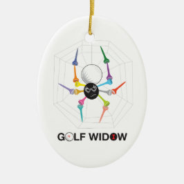Golf-Witwen-schwarze Witwen-Spinne Keramik Ornament