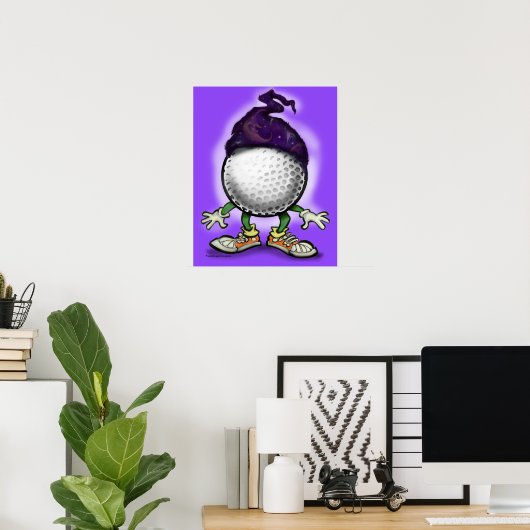 Golf Wizard Poster (Heimbüro)