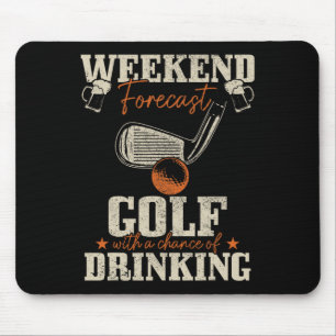 Golf-Wochenende-Vorhersage Golf mit einer Chance z Mousepad
