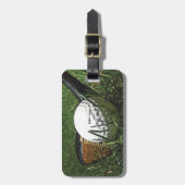 GOLF WOOD BAG TAG GEPÄCKANHÄNGER (Vorderseite vertikal)