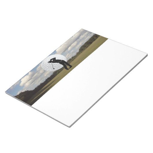 Golf World Notizblock (angewinkelt)