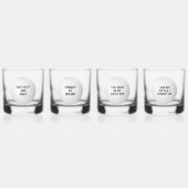 Golf Wortwitz-Thema Whiskyglas (Vorderseite)