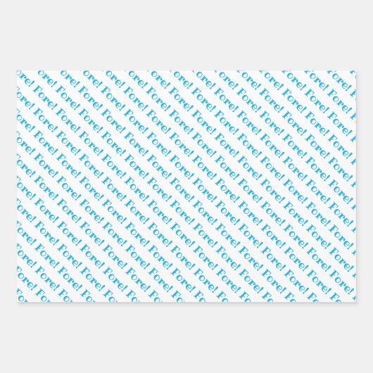 Golf Wrapping Paper Flat Sheet Set 3 Geschenkpapier Set (Vorderseite 3)