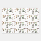 Golf Wrapping Paper Flat Sheet Set 3 Geschenkpapier Set (Vorderseite)