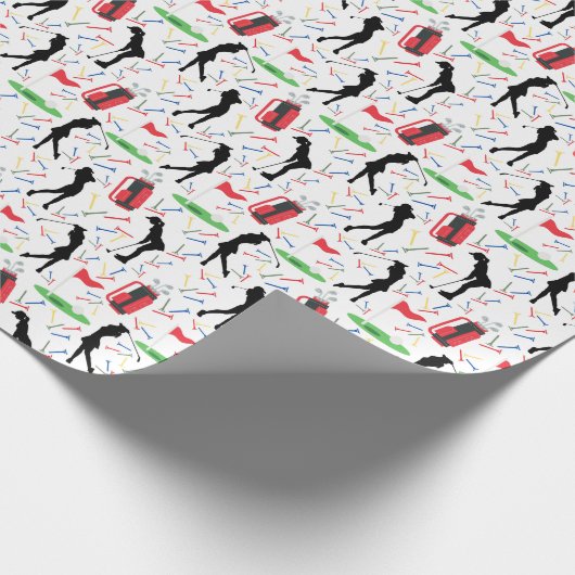 Golf Wrapping Paper Geschenkpapier (Ecke)