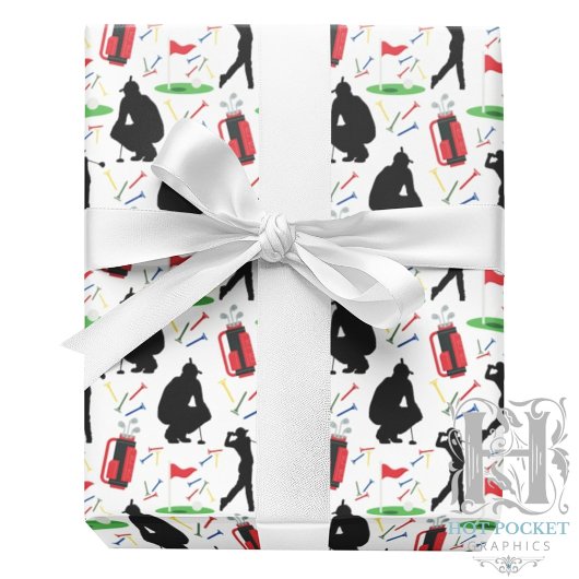 Golf Wrapping Paper Geschenkpapier