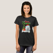Golf Xmas Decorations Santa Golf Christmas T-Shirt (Vorne ganz)