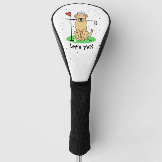 Golf Yellow Labrador Retriever (Yel 3) Hund - Nied Headcover (Vorderseite)