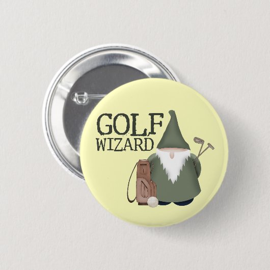 Golf-Zauberer Button (Vorne & Hinten)
