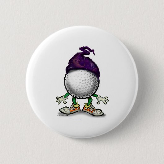 Golf-Zauberer Button (Vorderseite)