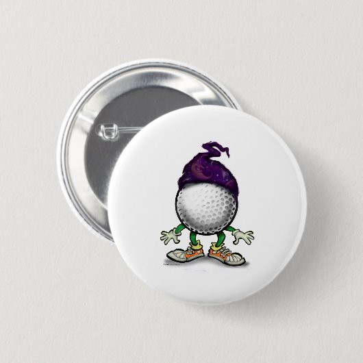 Golf-Zauberer Button (Vorne & Hinten)