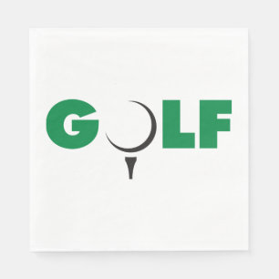 Golf-Zeichen-Papierservietten Serviette