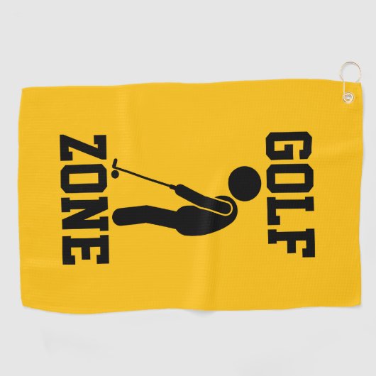 Golf Zone - Funny Golf Golfhandtuch (Horizontal)
