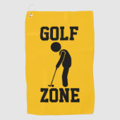 Golf Zone - Funny Golf Golfhandtuch (Vorderseite)